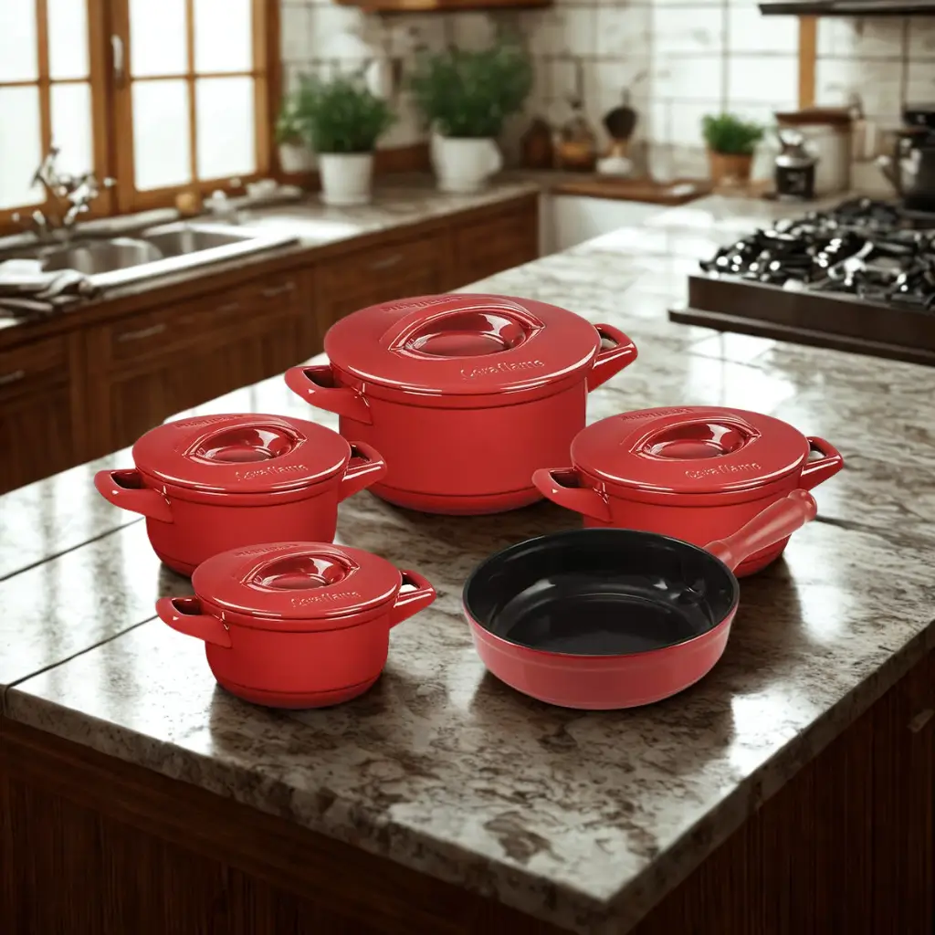 Conjunto Duo+ Smart 5 peças Pomodoro - Ceraflame